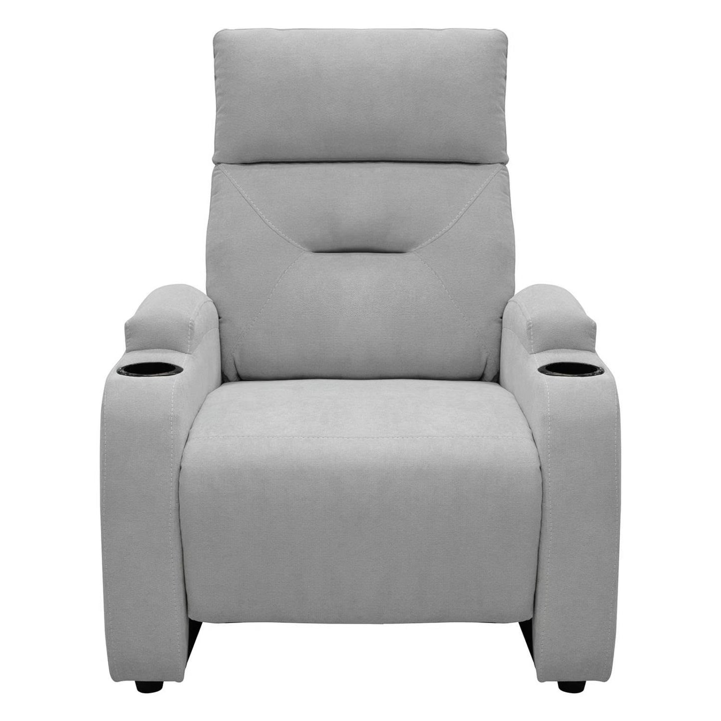SILLA RECLINABLE LOGAN 1 PUESTO ESTATICO MICROFIBRAPLATA