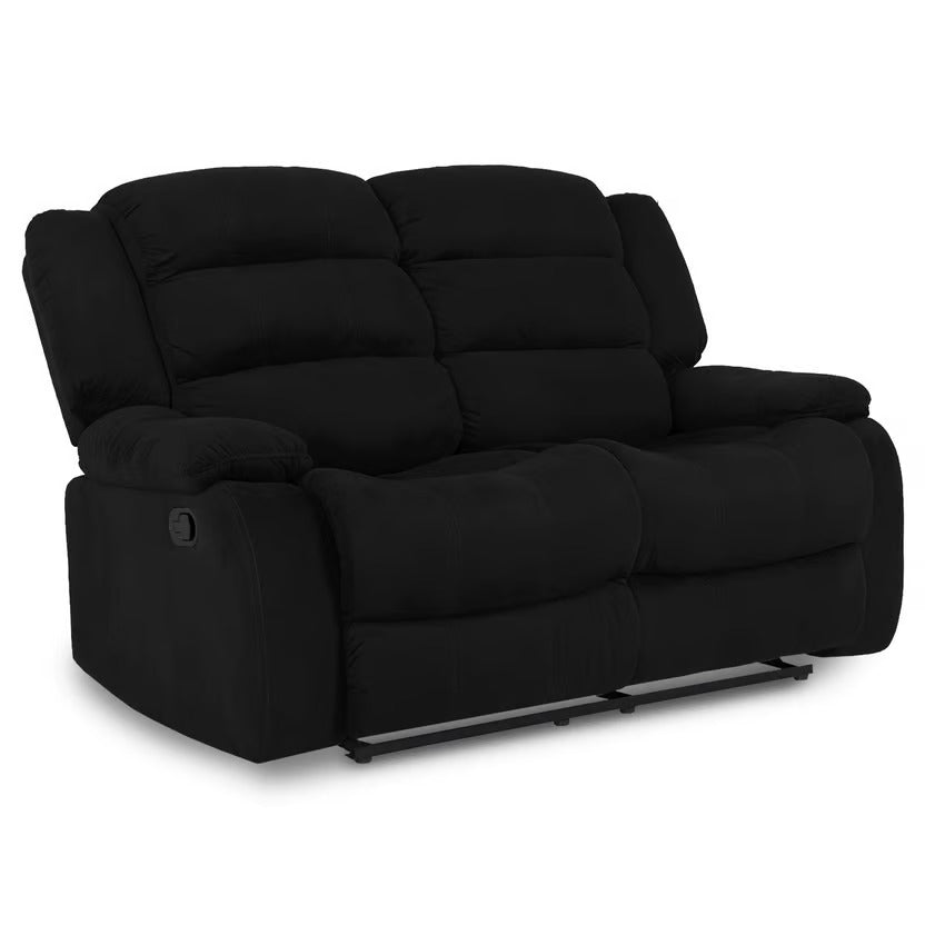 SOFA RECLINABLE DHAKA 2P MICROFIBRA NEGRO