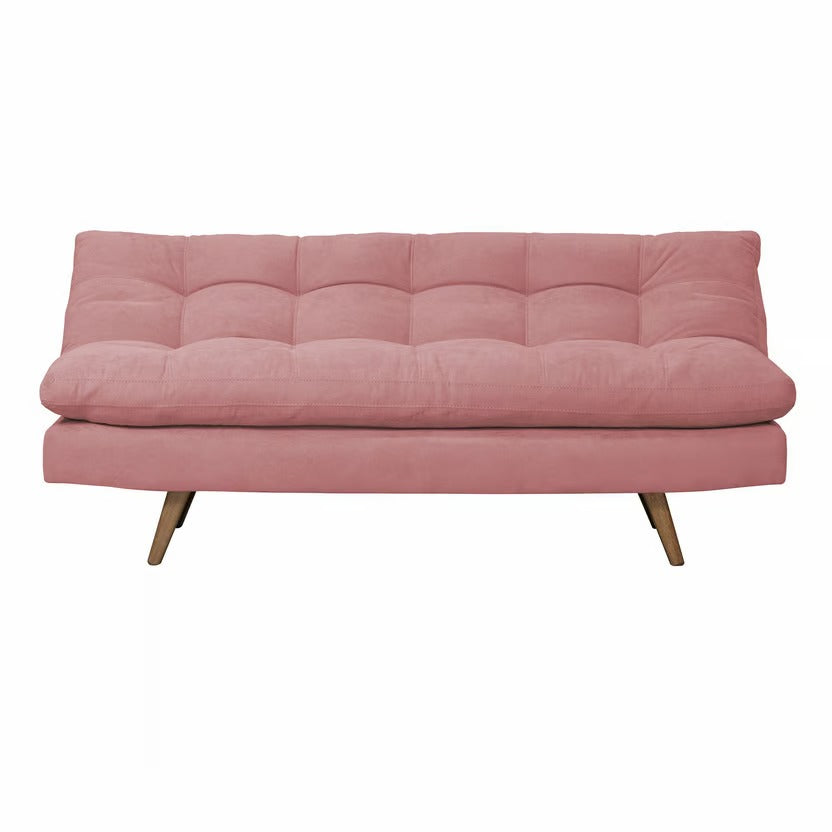 SOFA CAMA ZUR NATURAL MICROFIBRA ROSA