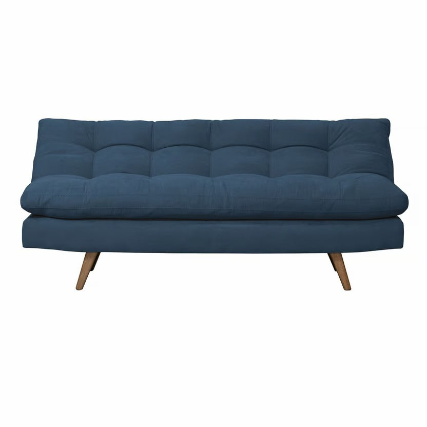 SOFA CAMA ZUR NATURAL MICROFIBRA AZUL