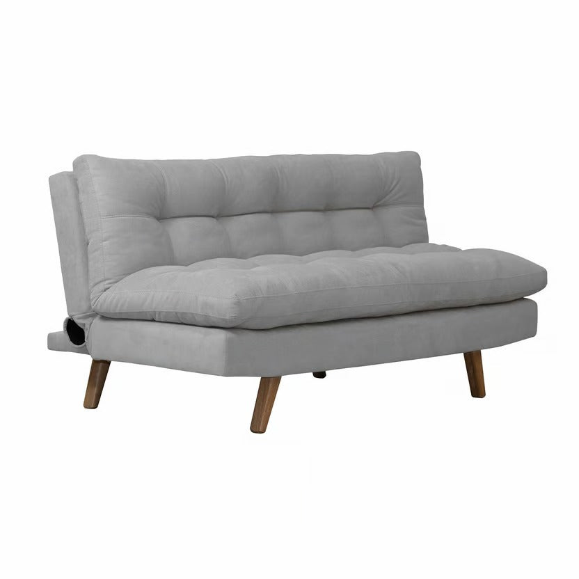 SOFA CAMA ZUR NATURAL MICROFIBRA PLATA