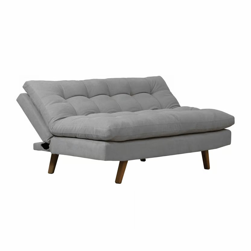 Sofa cama zur natural microfibra plata