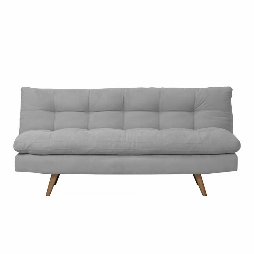 SOFA CAMA ZUR NATURAL MICROFIBRA PLATA