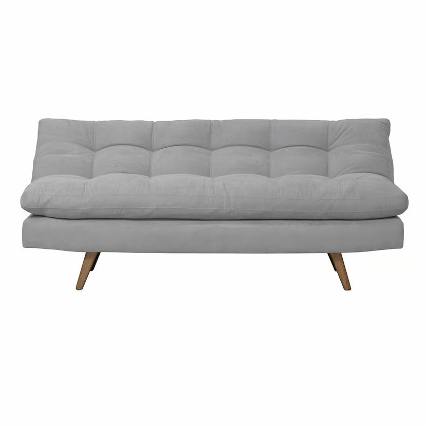 SOFA CAMA ZUR NATURAL MICROFIBRA PLATA