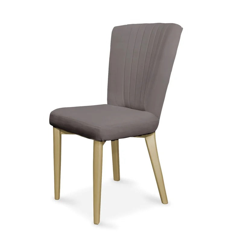 SET X2 SILLA COMEDOR REGINA CHAMPAÑA MICROFIBRA TAUPE