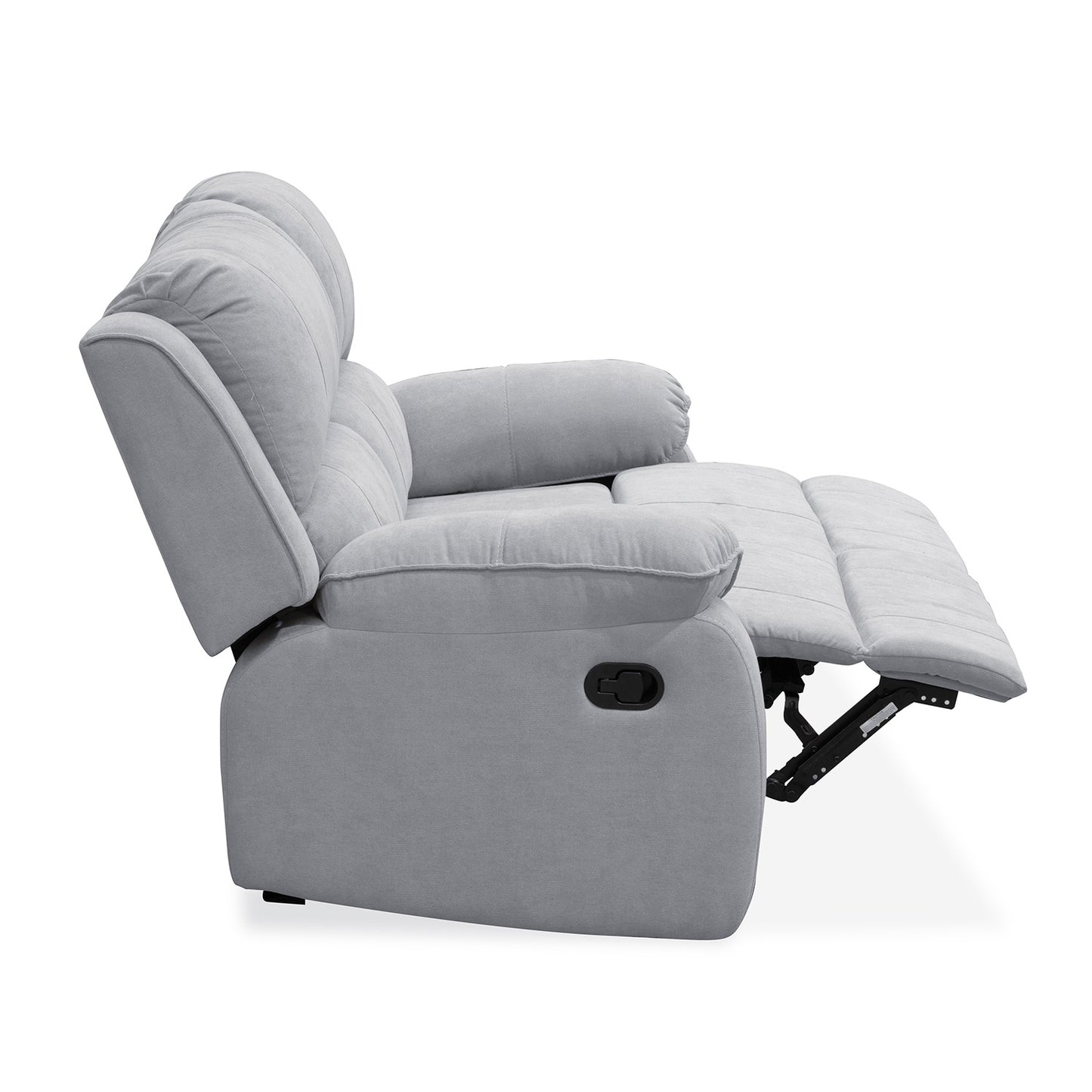 SOFA REC BROOKLYN 2 PTOS ESTATICO USB MICROFIBRA PLATA