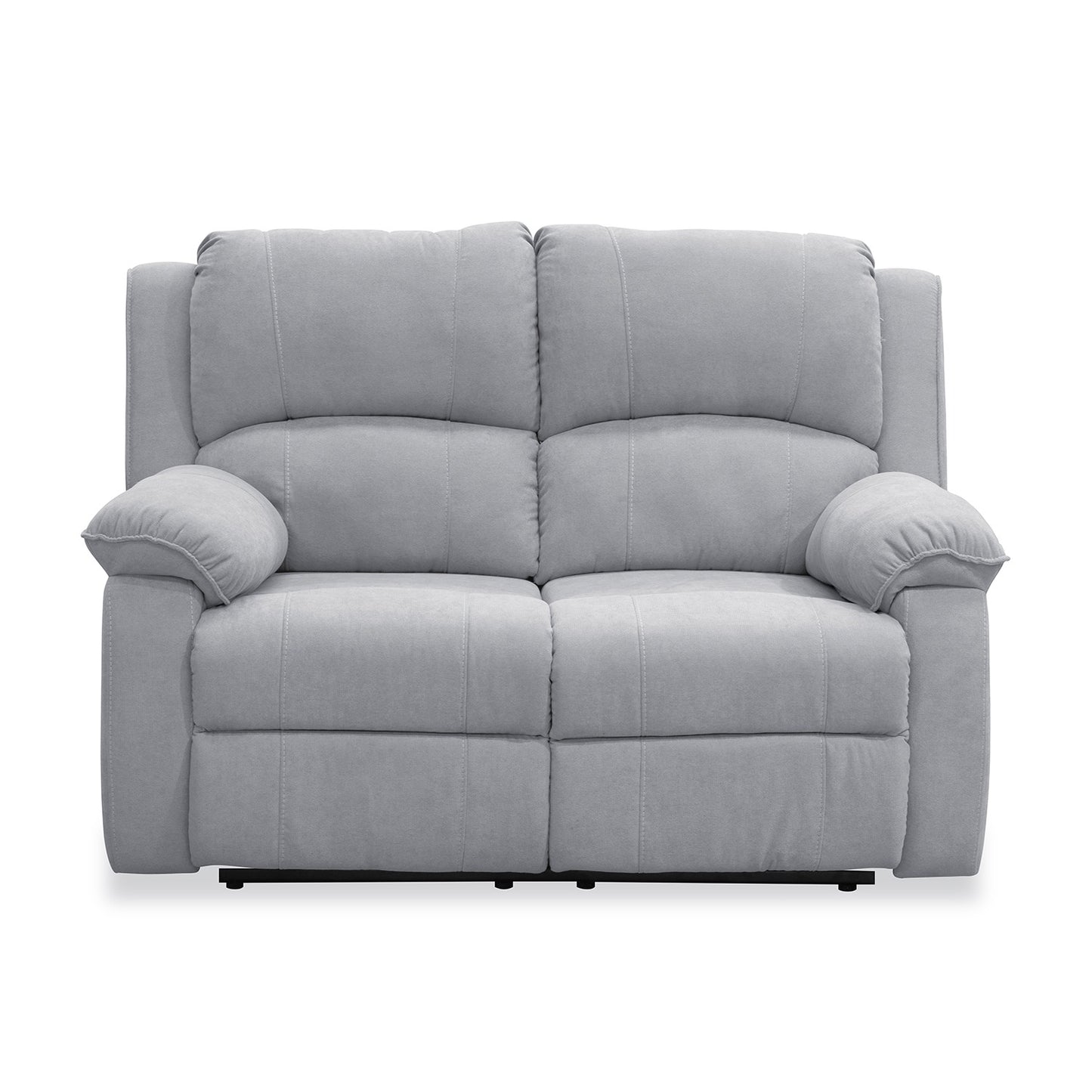 SOFA REC BROOKLYN 2 PTOS ESTATICO USB MICROFIBRA PLATA