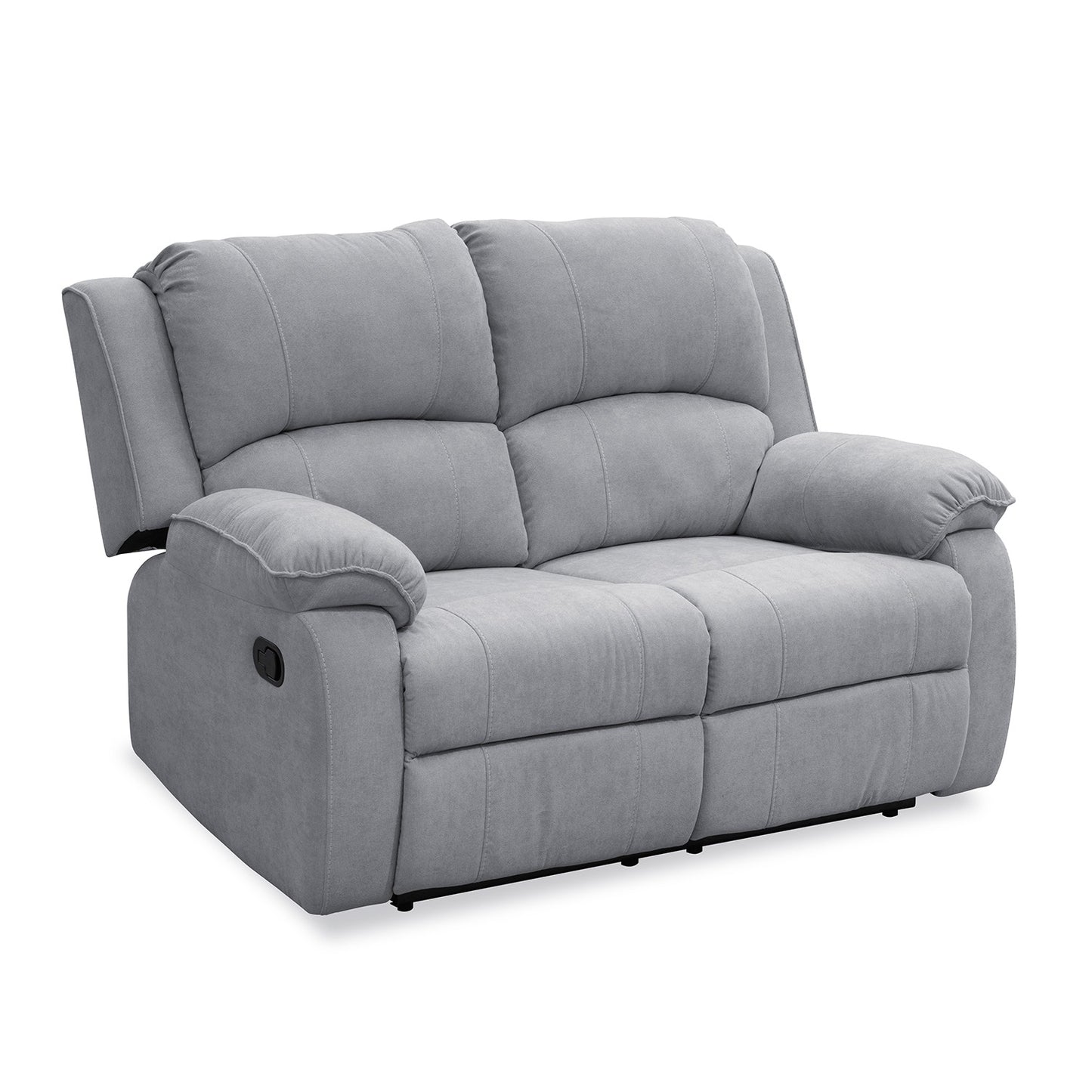 SOFA REC BROOKLYN 2 PTOS ESTATICO USB MICROFIBRA PLATA