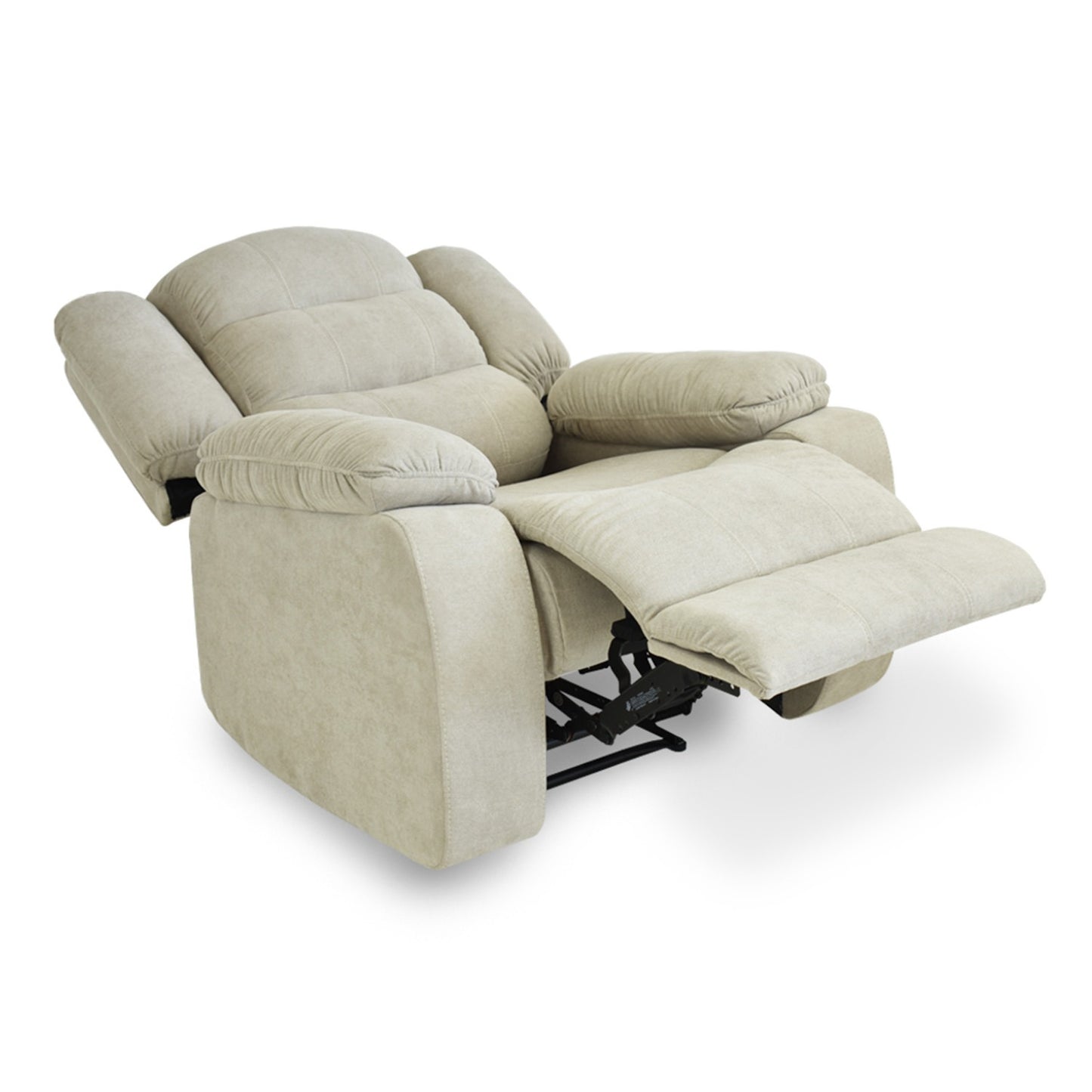 SILLA RECLINABLE GRAND ESTATICA 1 PUESTO MICROFIBRA CAMEL