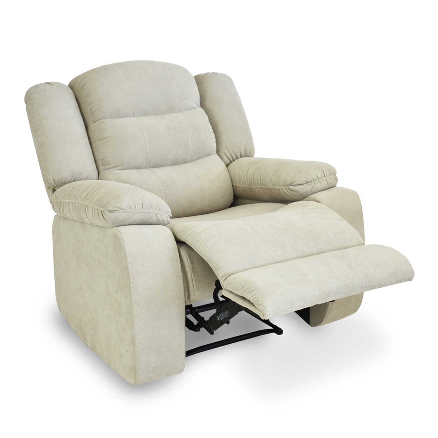 SILLA RECLINABLE GRAND ESTATICA 1 PUESTO MICROFIBRA CAMEL