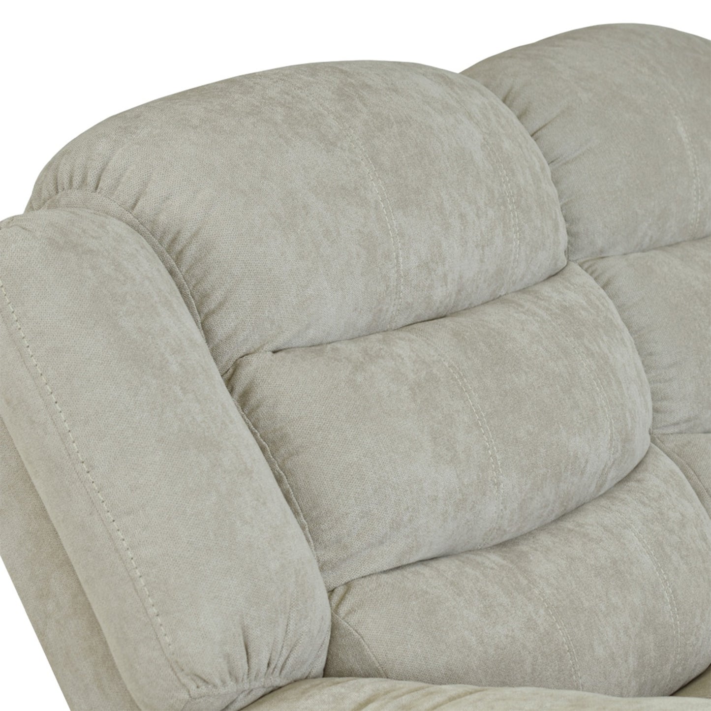 SOFA RECLINABLE GRAND 2 PUESTOS MICROFIBRA CAMEL