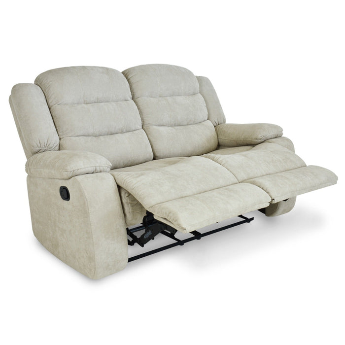 Sofá reclinable grand de 2 puestos en microfibra camel