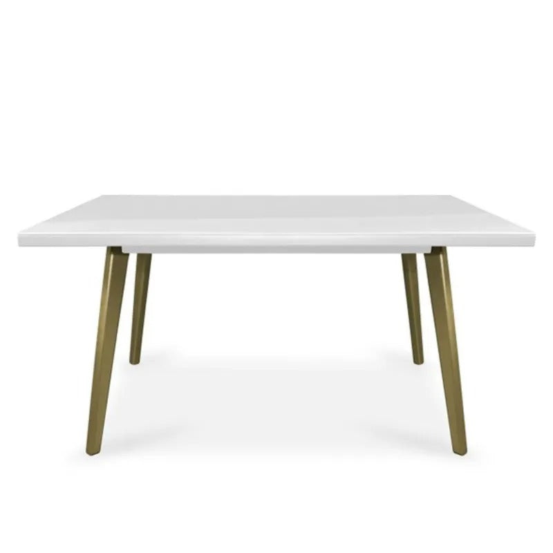 MESA COMEDOR 6 PUESTOS REGINABLANCO PERLA CHAMPAN