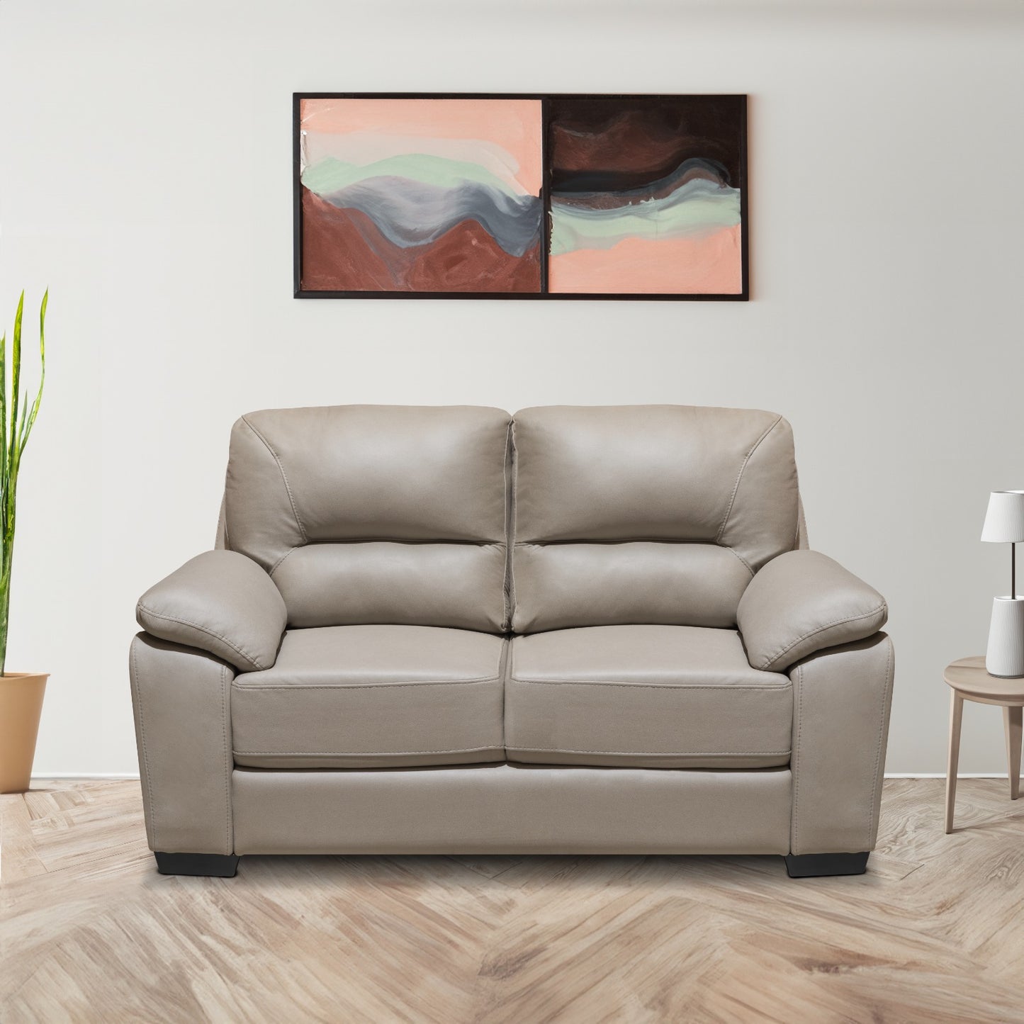 SOFA ALBERT 2 PTOS TIPO SINTETICO TAUPE