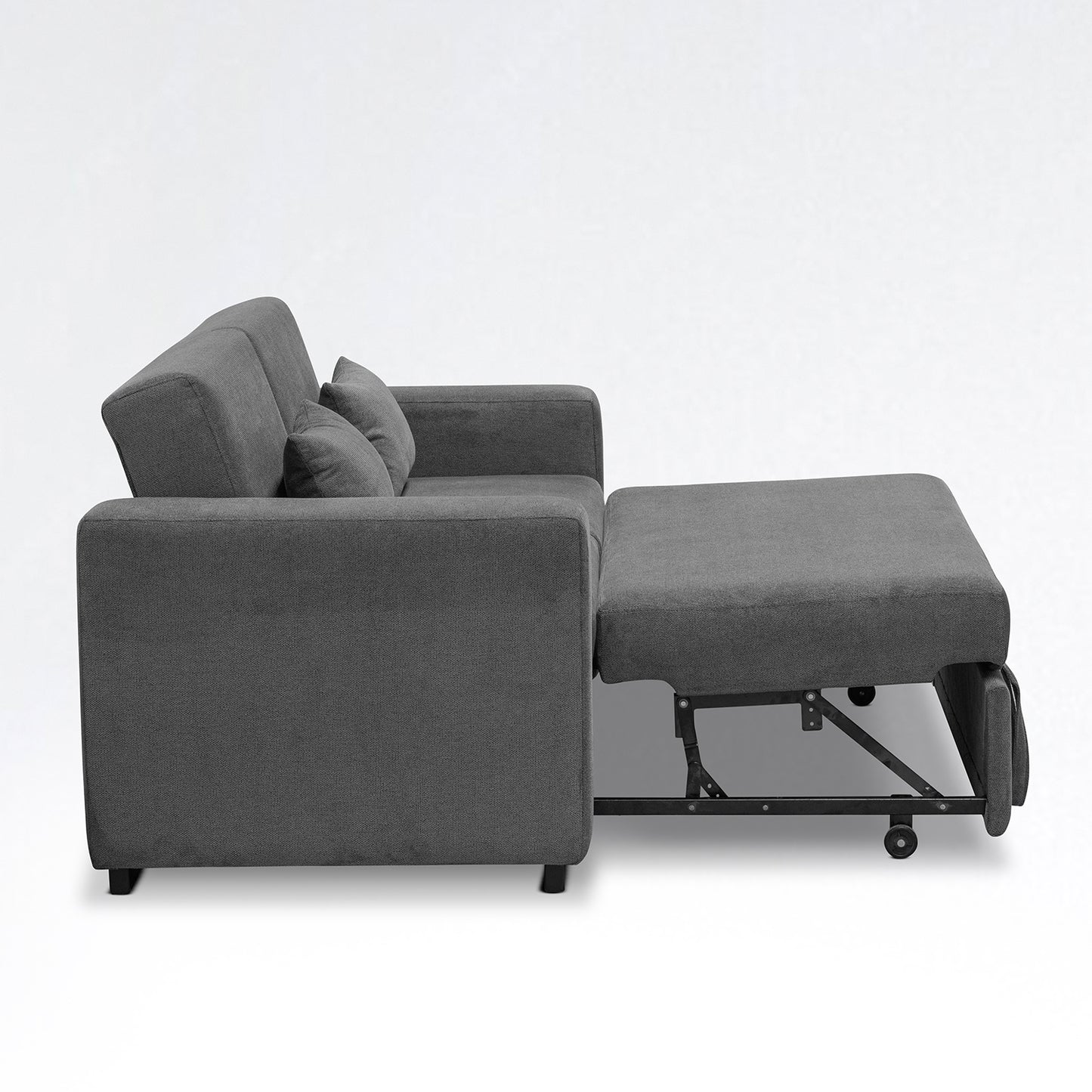 SOFA CAMA OLIVER 140 GRIS PLOMO