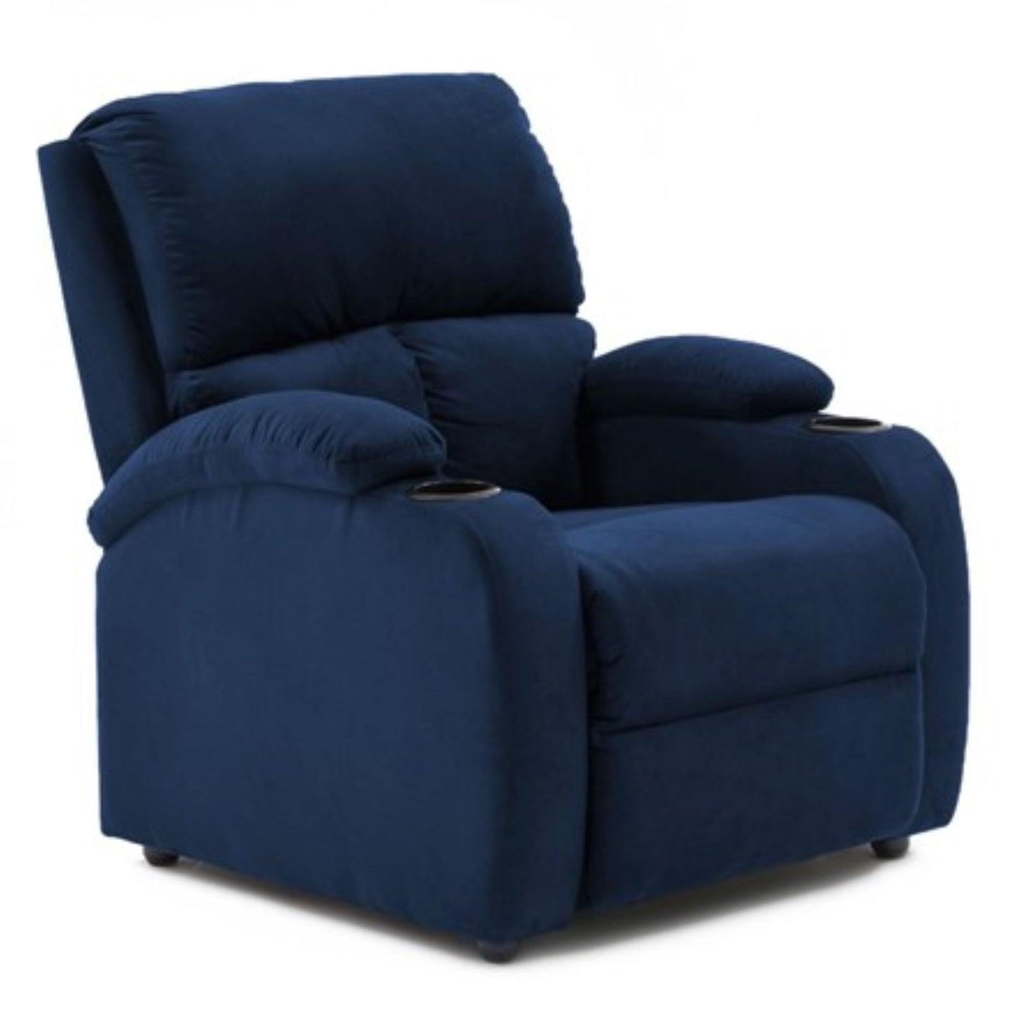 SILLA RECLINABLE AMBER ESTATICA MICROFIBRA AZUL