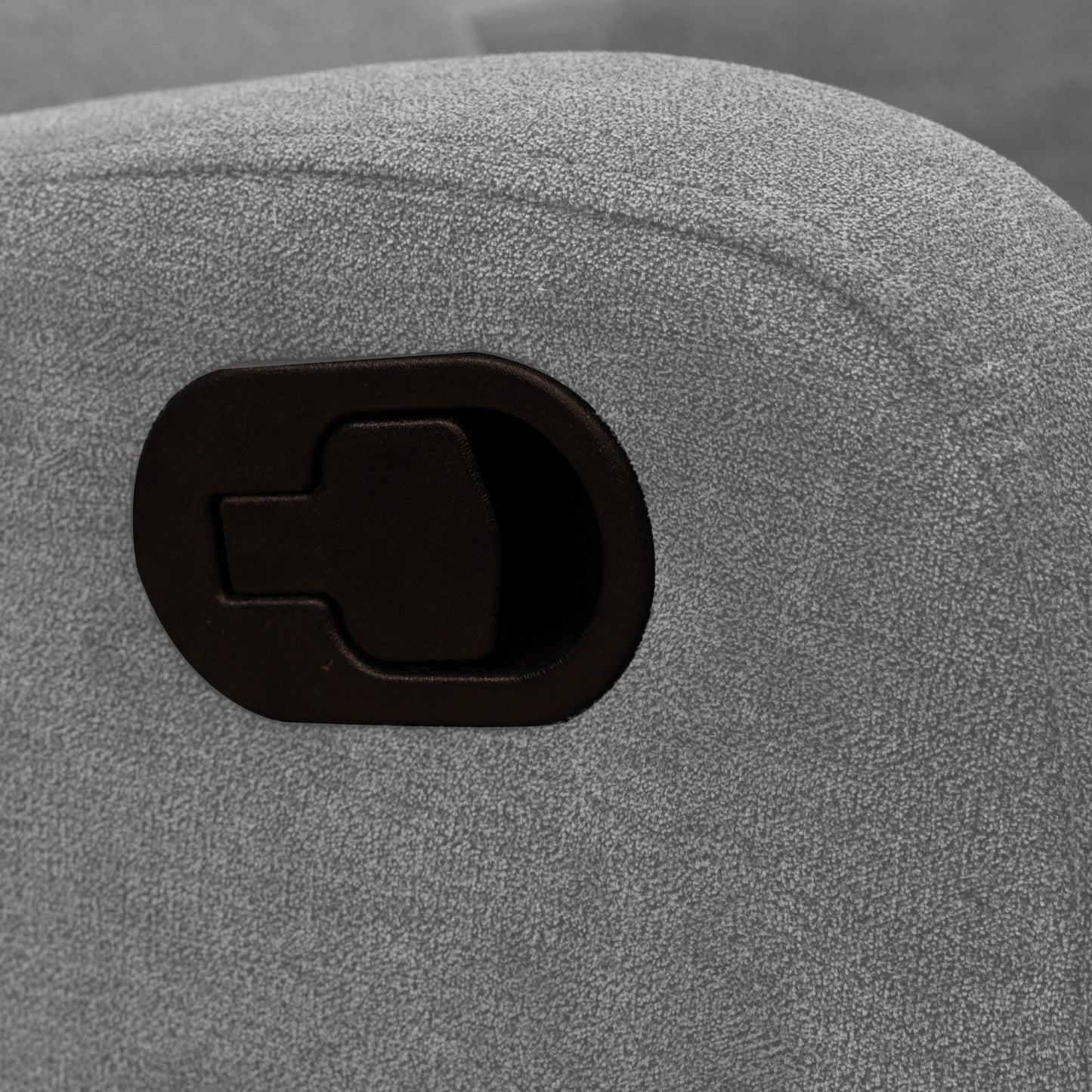 SILLA RECLINABLE ESTÁTICA PEKIN 1 PUESTO MICROFIBRA PLATA