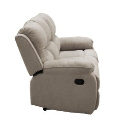 SOFA REC BROOKLYN3 PTOS ESTATICO USB MICROFIBRA CAMEL