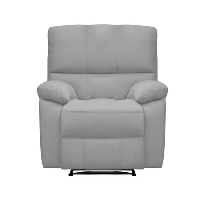 Silla reclinable estática marsella mecedora microfibra Gris