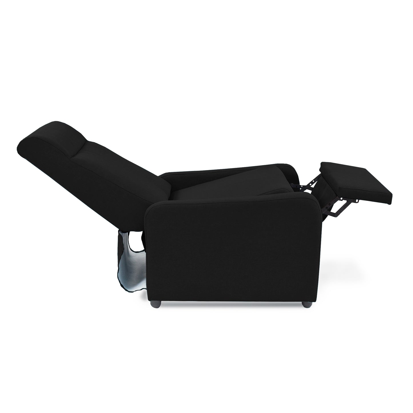 SILLA RECLINABLE PRAXIS MICROFIBRA   NEGRO
