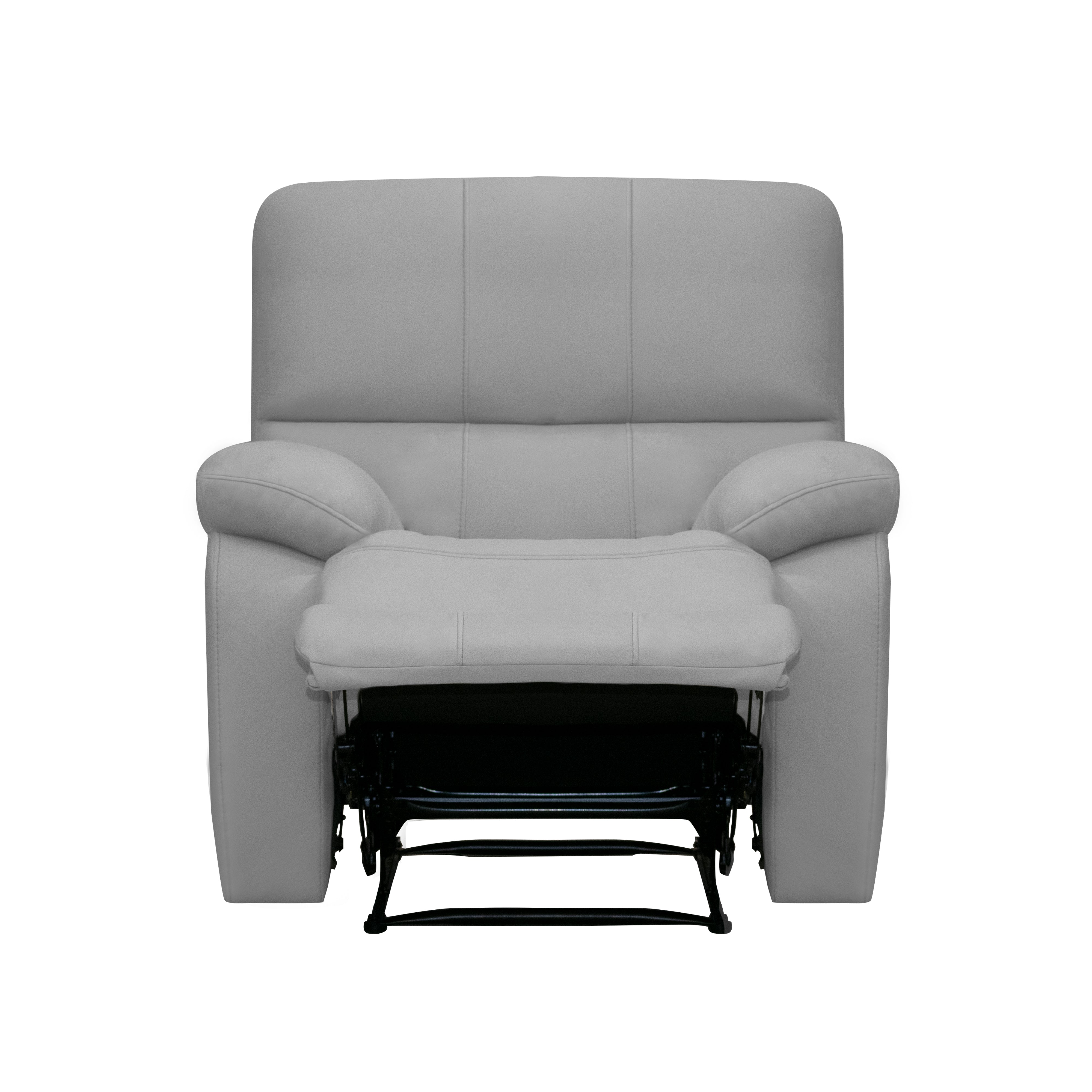 Silla reclinable estática marsella mecedora microfibra Gris