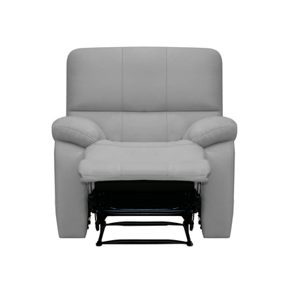 Silla reclinable estática marsella mecedora microfibra Gris