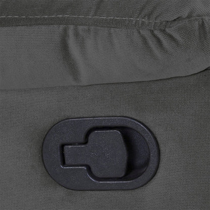 Silla reclinable mecedora giratoria tokio microfibra gris plomo
