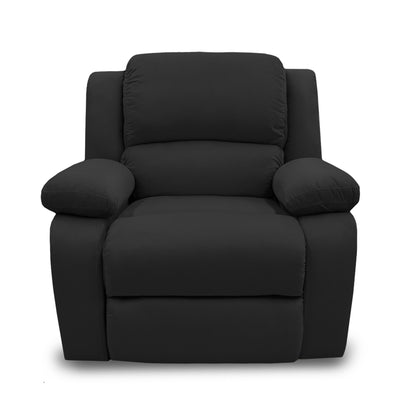 Reclinable Sull estática Microfibra negro