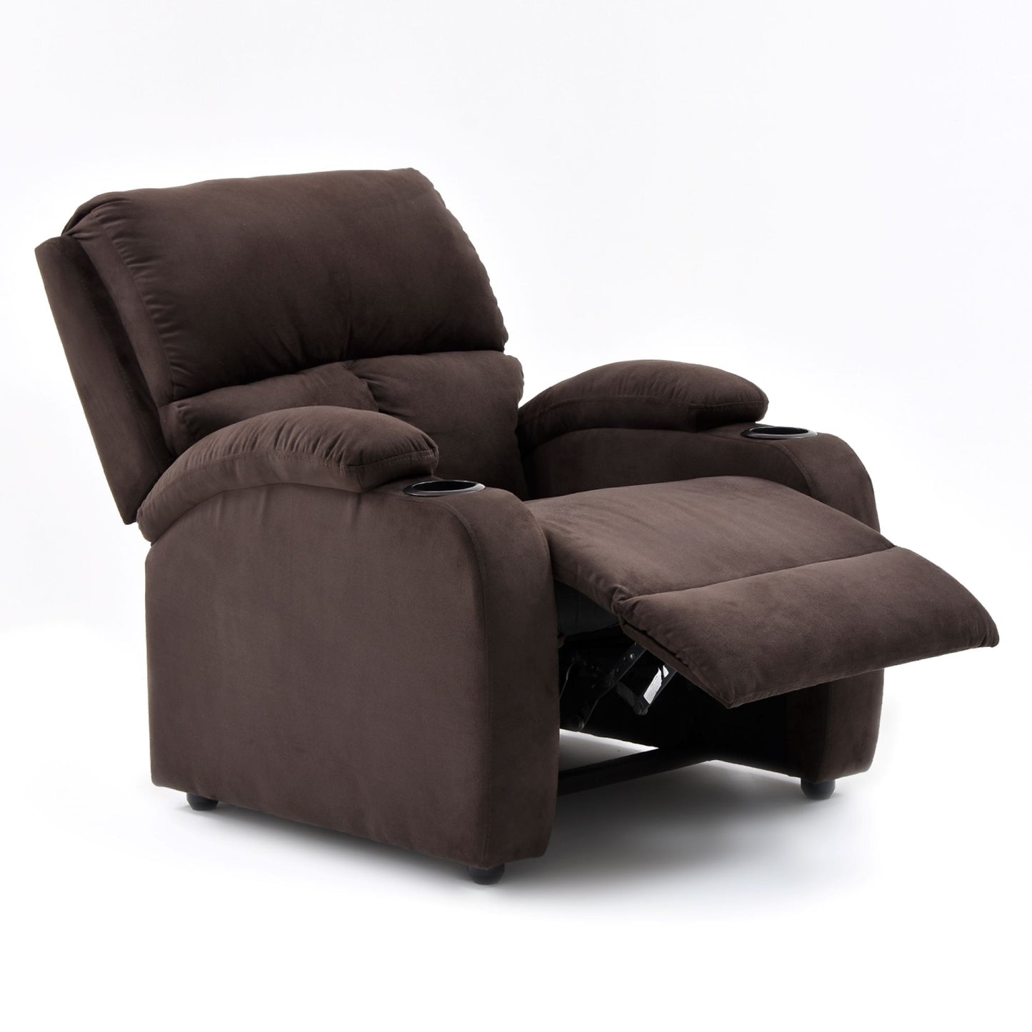 SILLA RECLINABLE AMBER  ESTATICA MICROFIBRA CHOCOLATE