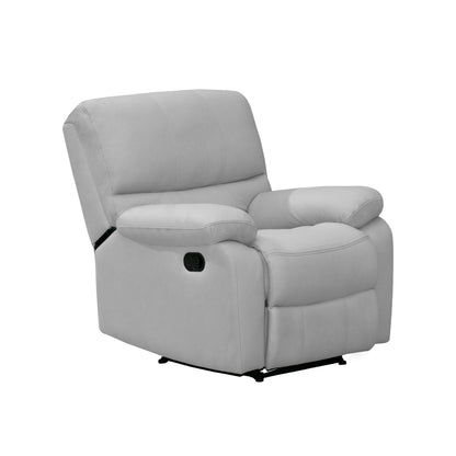 Silla reclinable estática marsella mecedora microfibra Gris
