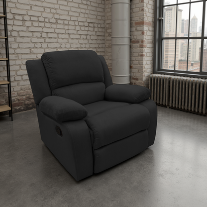 Reclinable Sull estática Microfibra negro