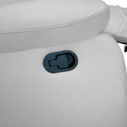 Silla reclinable estática marsella mecedora microfibra Gris