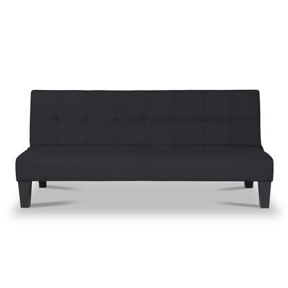 SOFA CAMA ALEK   TIPO SINTETICO   NEGRO