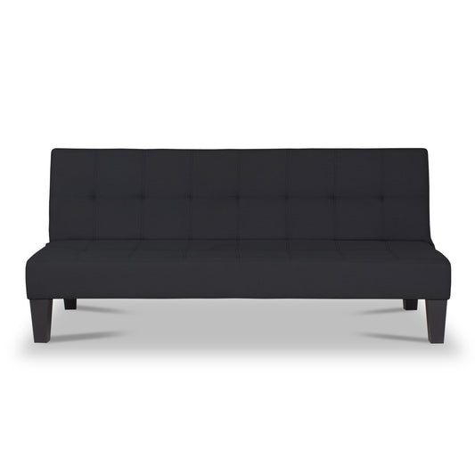 SOFA CAMA ALEK   TIPO SINTETICO   NEGRO