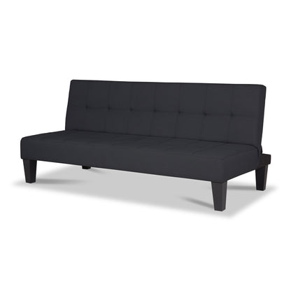 SOFA CAMA ALEK   TIPO SINTETICO   NEGRO