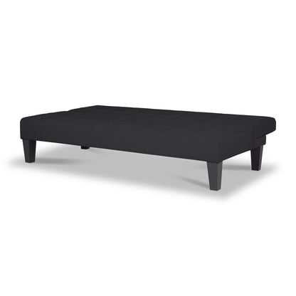 SOFA CAMA ALEK   TIPO SINTETICO   NEGRO