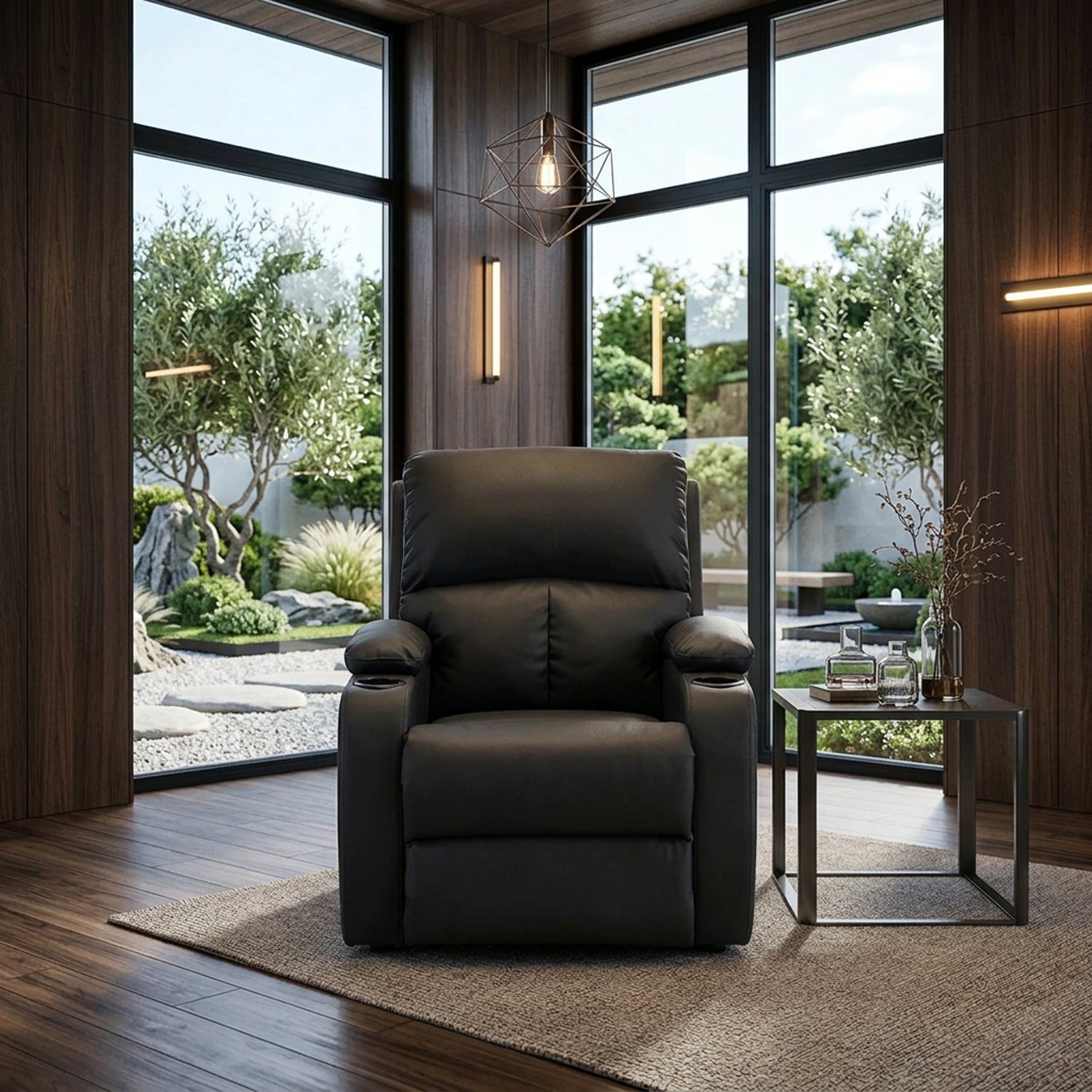 Silla reclinable amber estatica sintetico negro