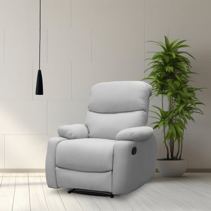 SILLA RECLINABLE VELARA  1 PUESTO SEMI SINTETICO GRIS