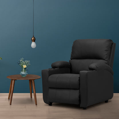 SILLA RECLINABLE ALAN  1 PUESTO  ROMA NEGRO