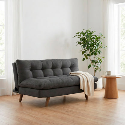 Sofa cama zur natural microfibra plomo