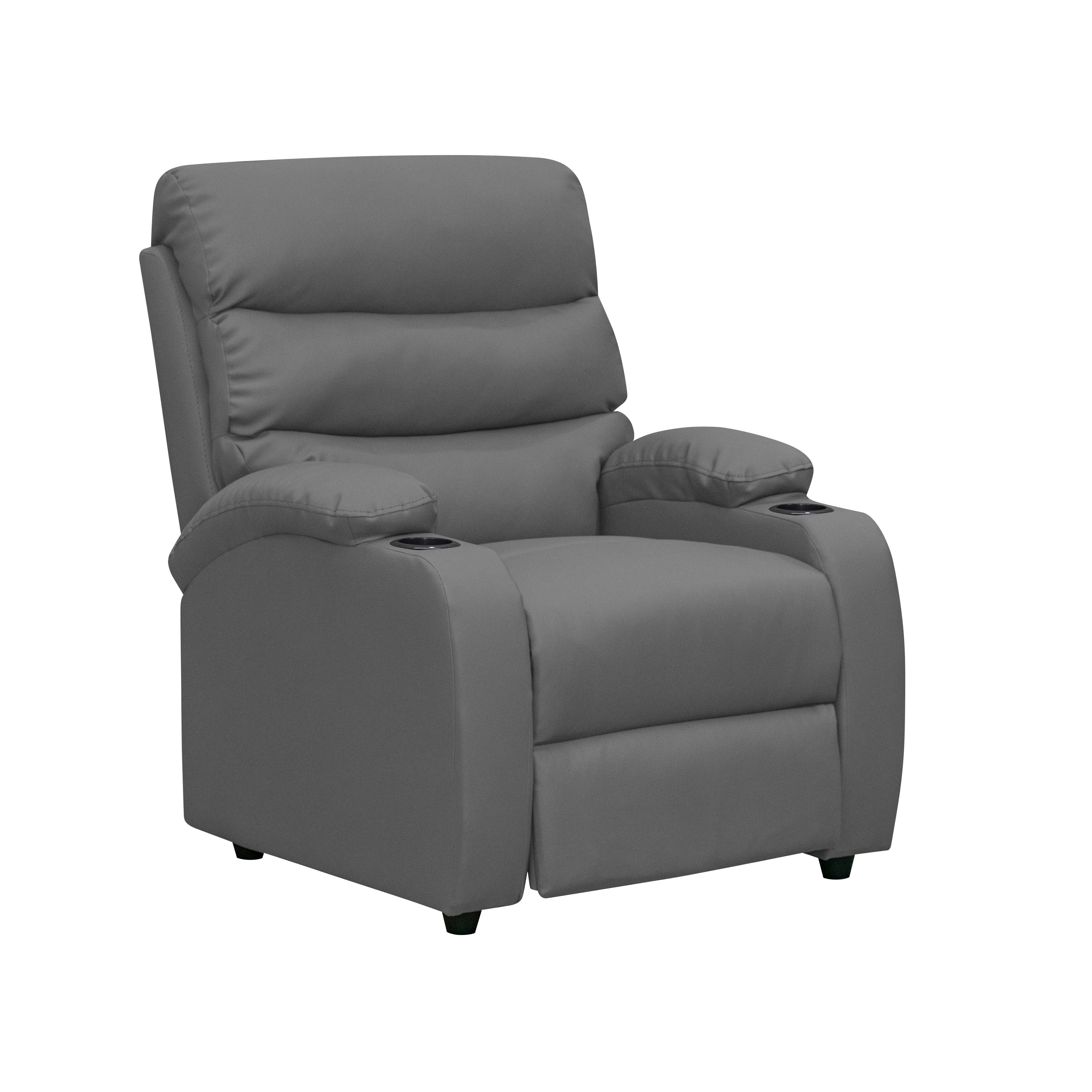 Silla reclinable trevi 1 puesto sintetico gris