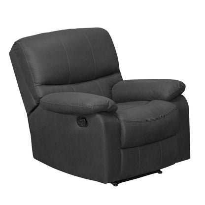 SILLA RECLINABLE GALL 1  PUESTO  ESTATICA TIPO SINTETICO GRIS PLOMO