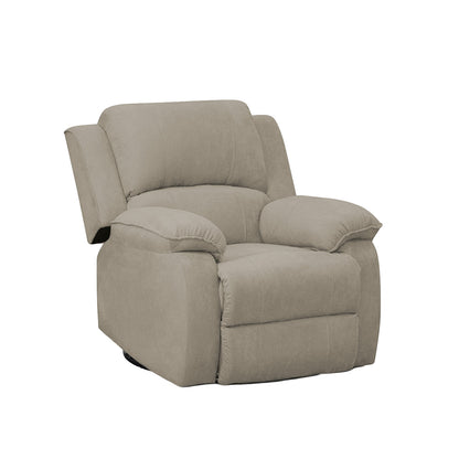 Silla reclinable mecedora giratoria Tokio microfibra camel