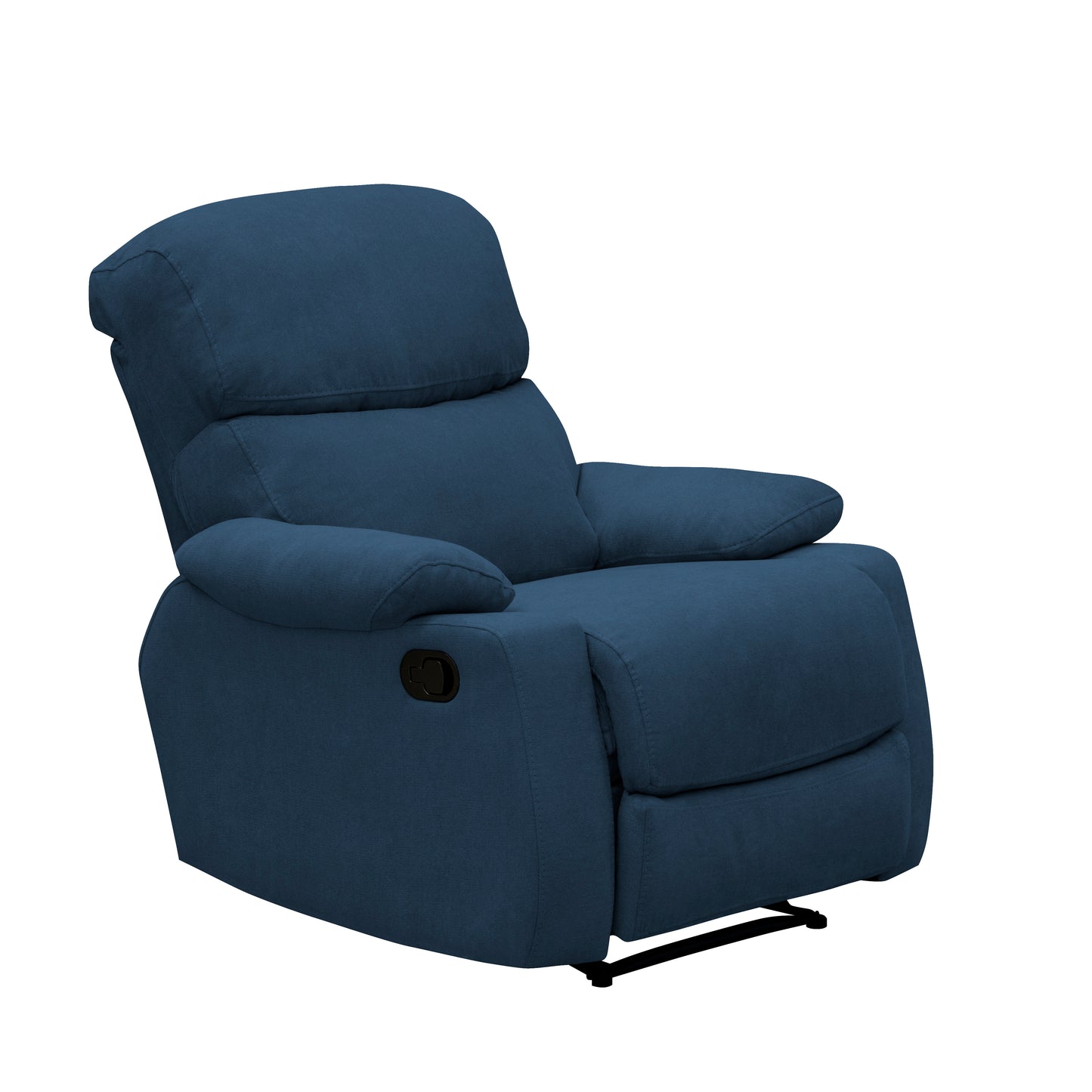 SILLA RECLINABLE VELARA  1 PUESTO MICROFIBRA AZUL