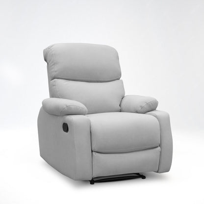 SILLA RECLINABLE VELARA  1 PUESTO SEMI SINTETICO GRIS