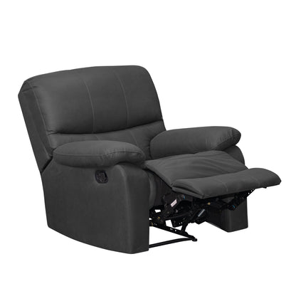 SILLA RECLINABLE GALL 1  PUESTO  ESTATICA TIPO SINTETICO GRIS PLOMO