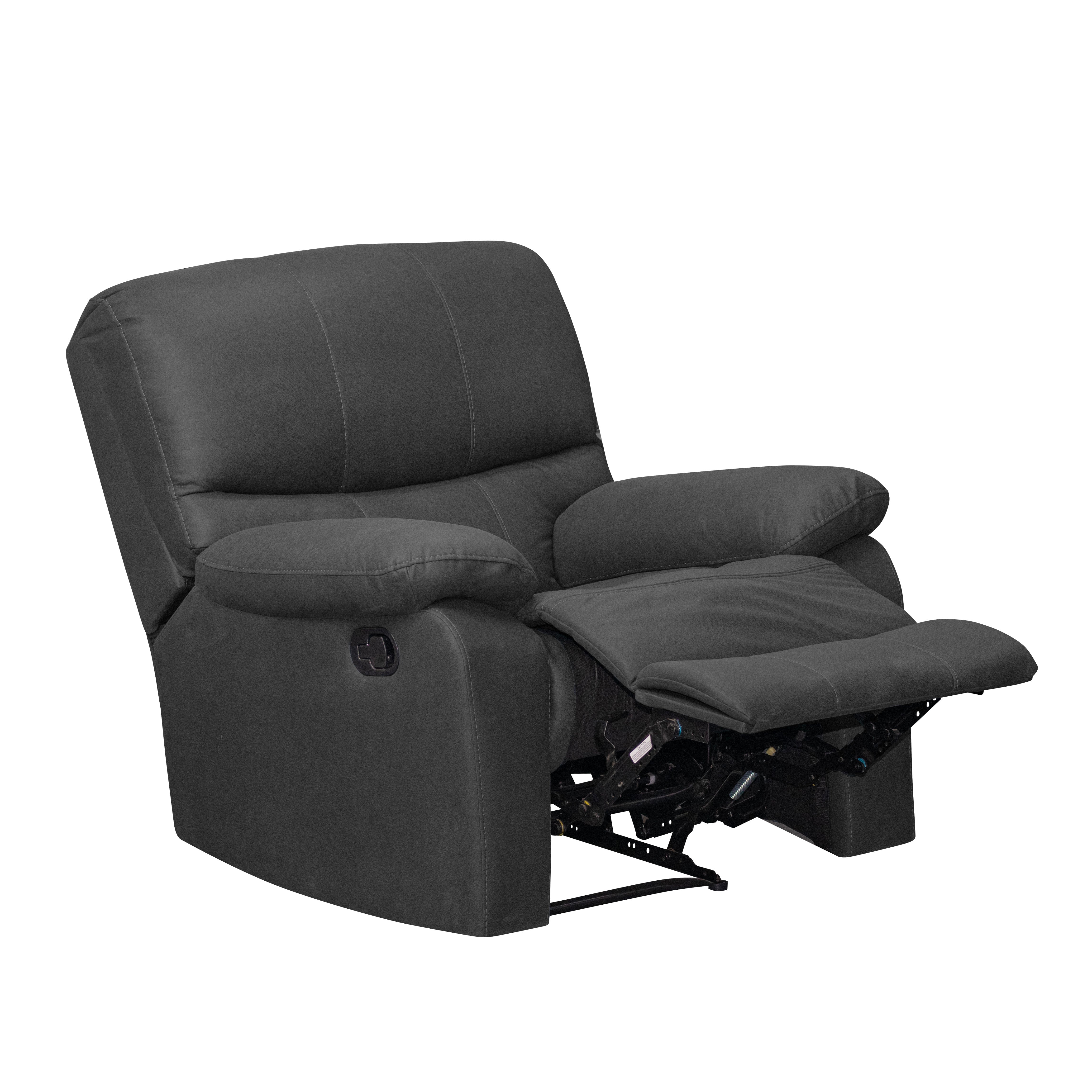 Silla reclinable gall 1 puesto estática tipo sintetico gris plomo