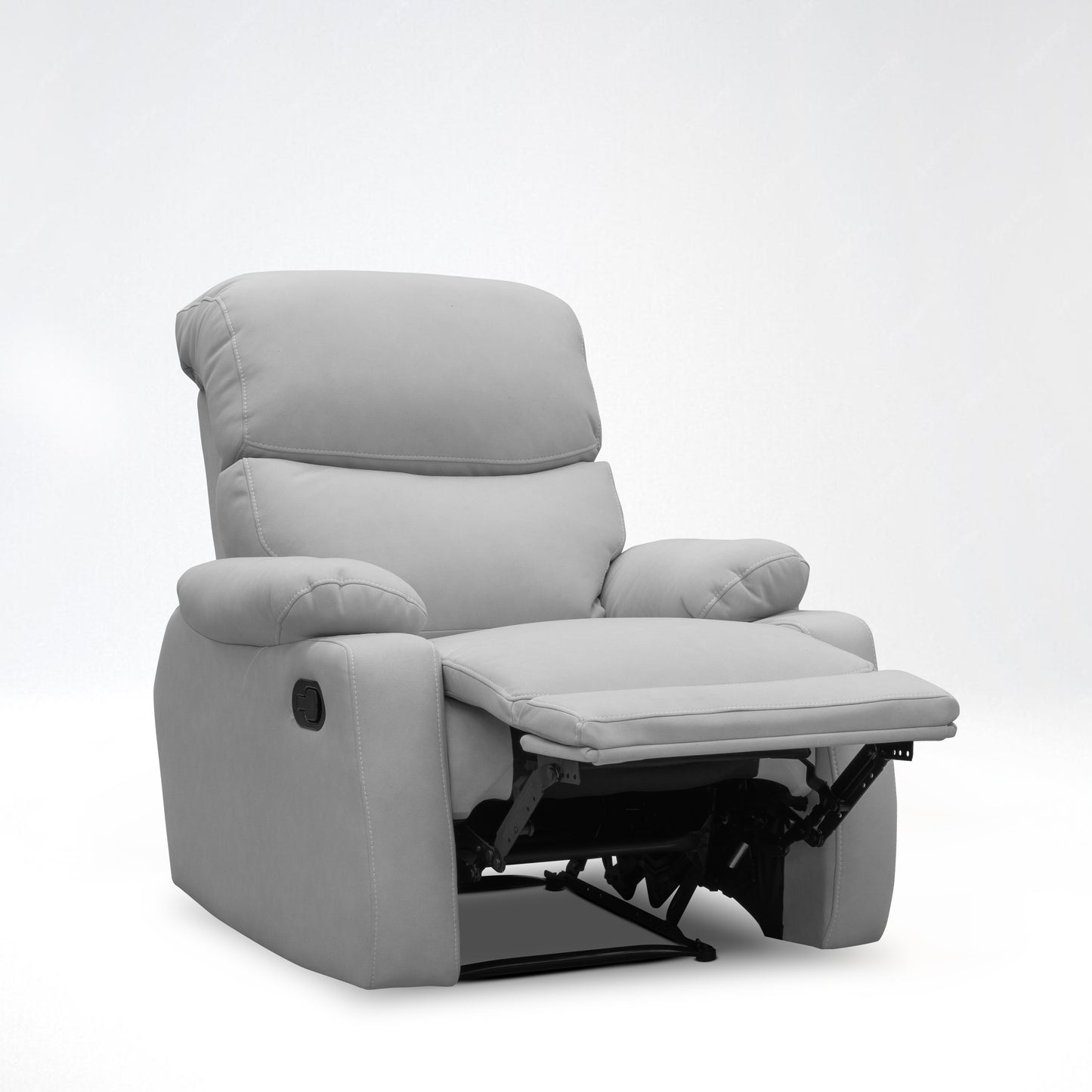 SILLA RECLINABLE VELARA  1 PUESTO SEMI SINTETICO GRIS