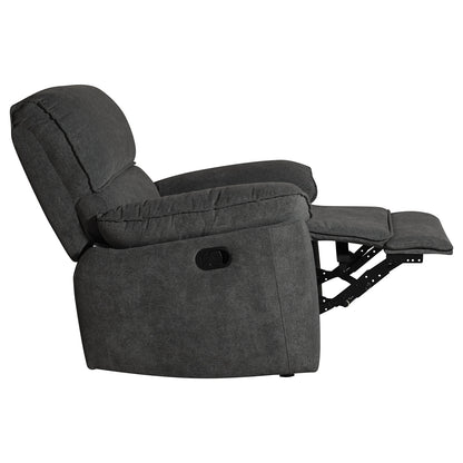 Silla Reclinable Alexa Microfibra Gris Plomo