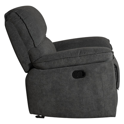 Silla Reclinable Alexa Microfibra Gris Plomo